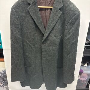 Hugo Boss soft green Textured Cashmere Sports Coat
